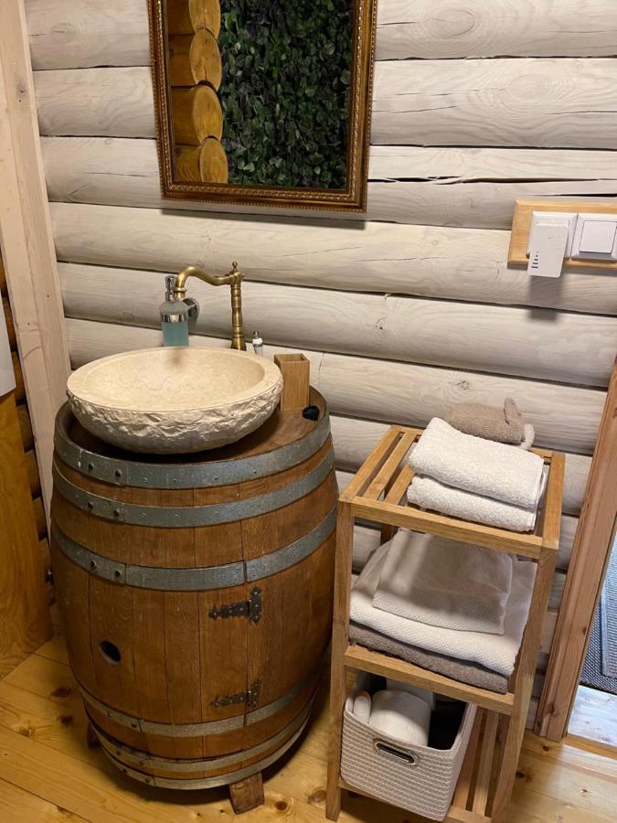Wellness Huette Am Zwenkauer See Bei Leipzig Εξωτερικό φωτογραφία