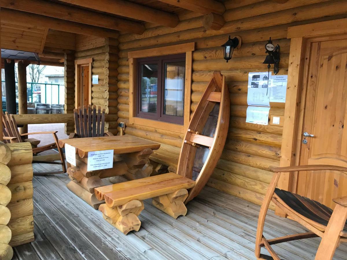 Wellness Huette Am Zwenkauer See Bei Leipzig Εξωτερικό φωτογραφία